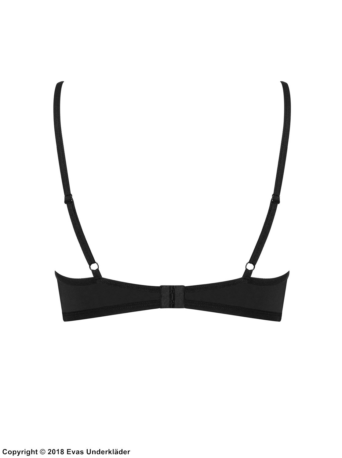 Seductive bra, beautiful lace, straps over bust